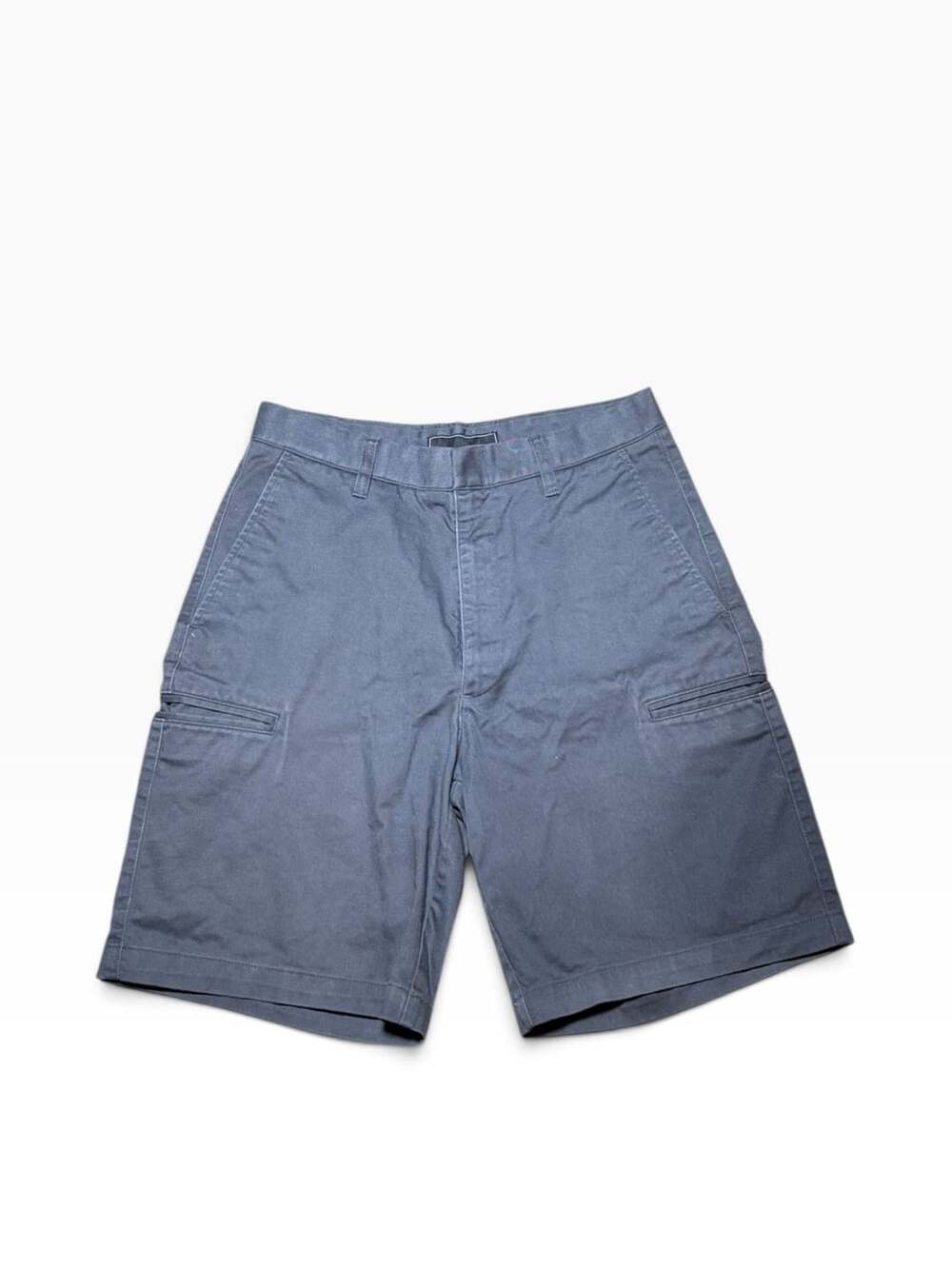 oobe Gray Chino Cargo Utility Flat Front Shorts Size 28